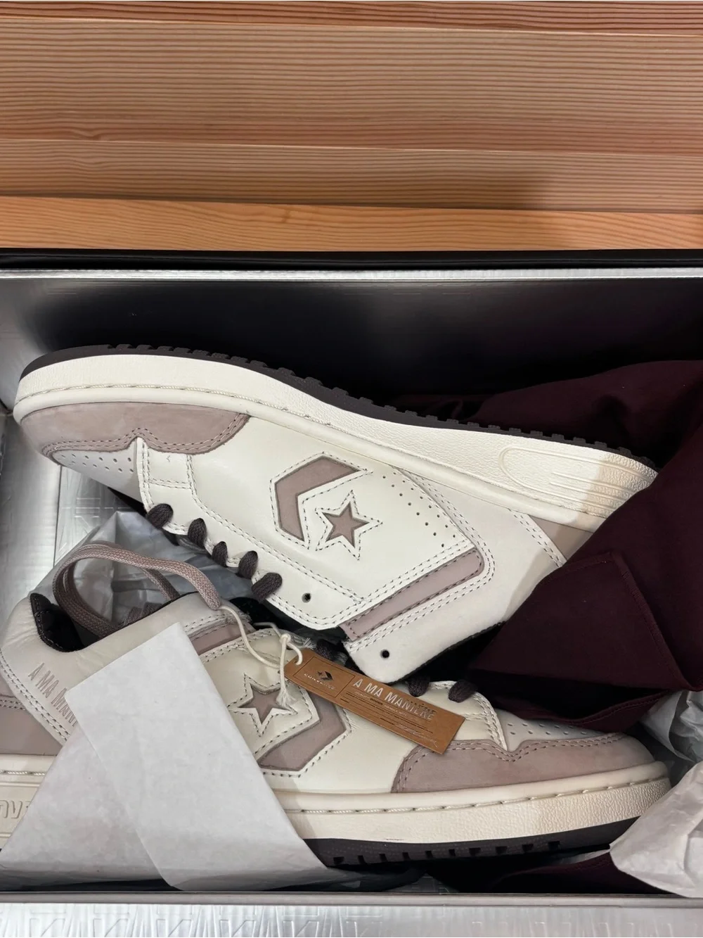 A Ma Maniére x Converse Weapon Low 'While You Were Men A13560C Men Sz 8.5 - Picture 2 of 12